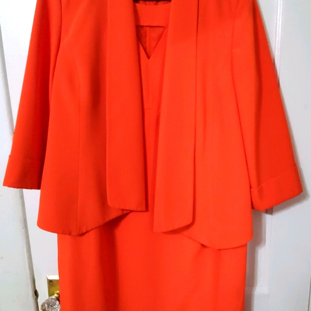 Orange dress suit